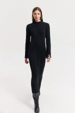 Janus Knitted Dress (Black)