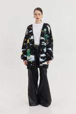 Old Fashioned Cardigan (Black) - Image 2