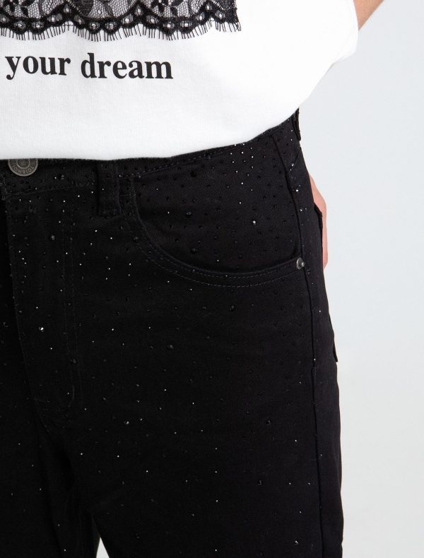 Mom's fit τζιν με strass - Image 3