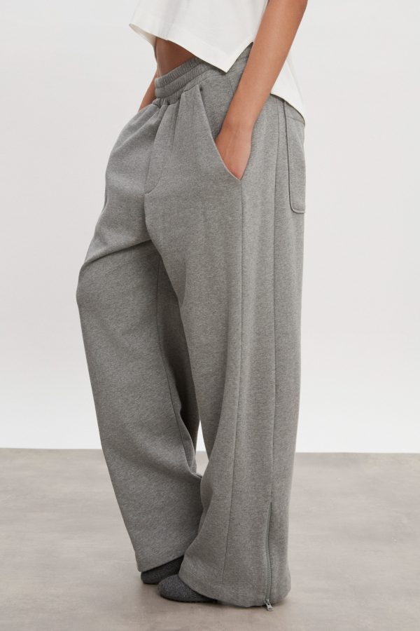 ZEN TRACKPANTS GREY MELANGE WOMEN/MEN - Image 5