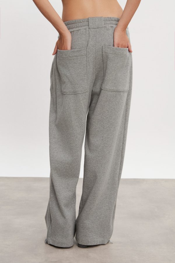 ZEN TRACKPANTS GREY MELANGE WOMEN/MEN - Image 4