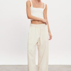 ZEN TRACKPANTS ΕCRU MELANGE WOMEN/MEN