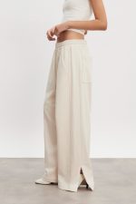 ZEN TRACKPANTS ΕCRU MELANGE WOMEN/MEN - Image 2